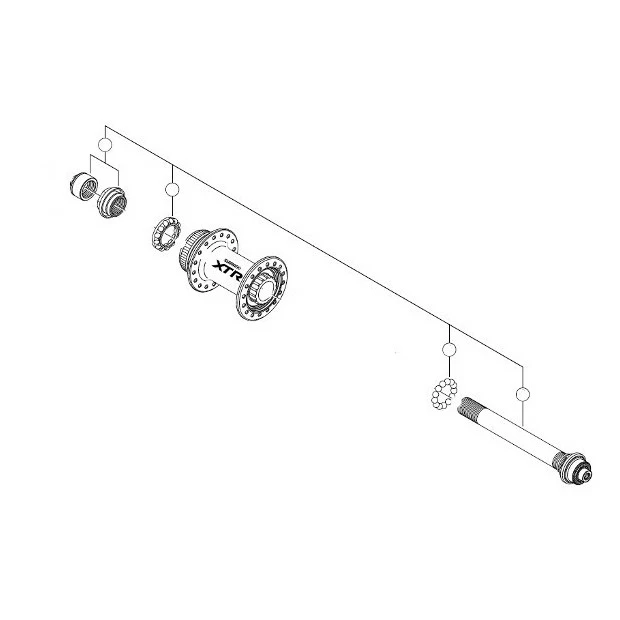 Axe Roue Arrière Shimano XTR 1 Axe Roue Arrière Shimano XTR