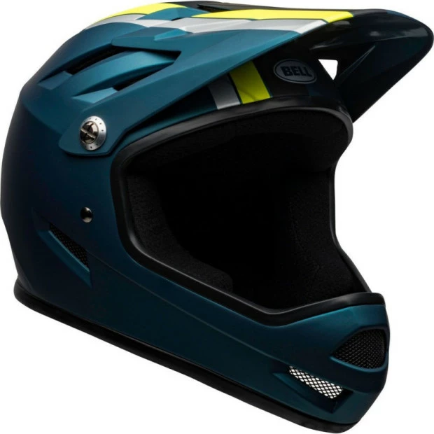 Casque Bell Sanction Bleu/Jaune Fluo 2 Casque Bell Sanction Bleu/Jaune Fluo – Image 2