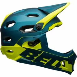 Casque Bell Super DH MIPS Bleu/Jaune Fluo 7 Casque Bell Super DH MIPS Bleu/Jaune Fluo -Vélos Complets Soldes casque bell super dh mips bleu jaune fluo 2