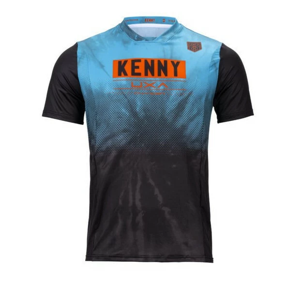 Maillot Enduro Manches Courtes Kenny Charger Dye Bleu 1 Maillot Enduro Manches Courtes Kenny Charger Dye Bleu