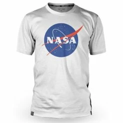 Maillot Manches Courtes Loose Riders Nasa Emblem Blanc