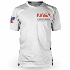 Maillot Manches Courtes Loose Riders Nasa Flight Crew Blanc
