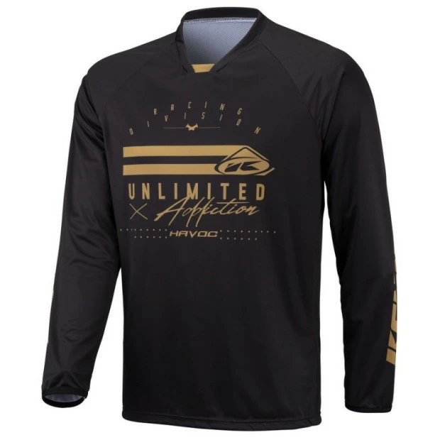 Maillot Manches Longues Kenny Havoc Noir/Or 1 Maillot Manches Longues Kenny Havoc Noir/Or