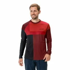 Maillot VTT Manches Longues Vaude Moab LS VI Rouge Brillant -Vélos Complets Soldes maillot vtt manches longues vaude moab ls vi rouge brillant 2