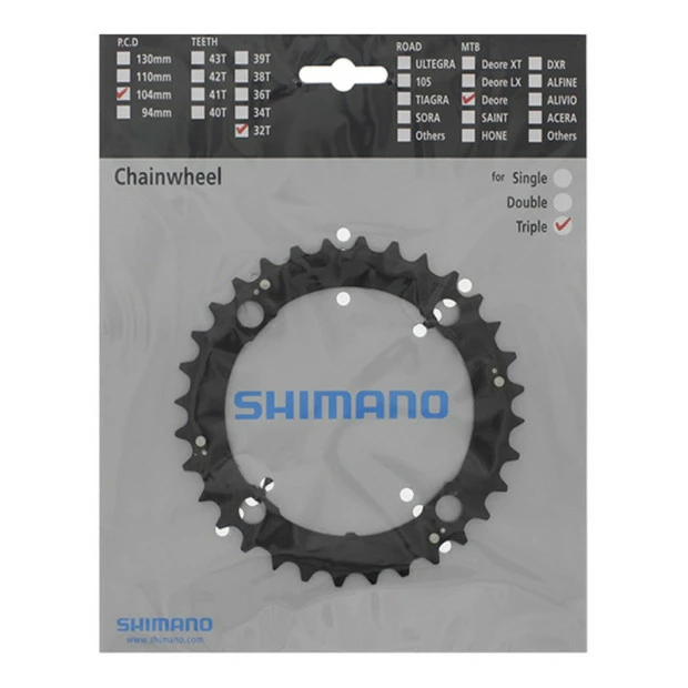 Plateau Intermédiaire Shimano Deore FC-M480 - 32 Dents 1 Plateau Intermédiaire Shimano Deore FC-M480 - 32 Dents
