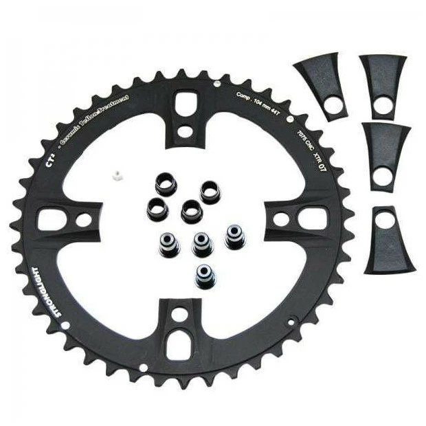 Plateau Stronglight VTT Type CT2 Shimano XTR FC-M970 104 Mm 9 V Extérieur Triple - Noir 1 Plateau Stronglight VTT Type CT2 Shimano XTR FC-M970 104 Mm 9 V Extérieur Triple - Noir
