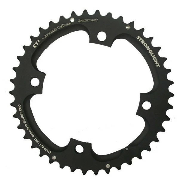 Plateau Stronglight VTT Type CT2 Sram 120 Mm 10 V Extérieur Double - Noir 1 Plateau Stronglight VTT Type CT2 Sram 120 Mm 10 V Extérieur Double - Noir