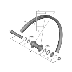 Rayons Shimano Y0ALS2100 Pour MT620 273mm